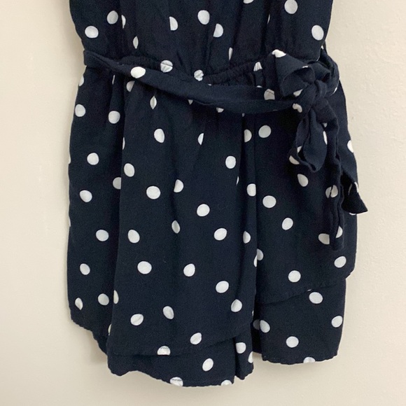 Abercrombie Kids navy blue and white romper size 9-10 - Picture 3 of 7